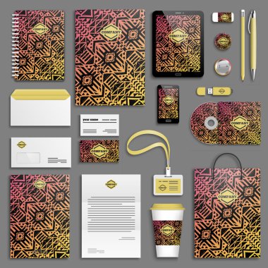 Kurumsal kimlik şablon seti