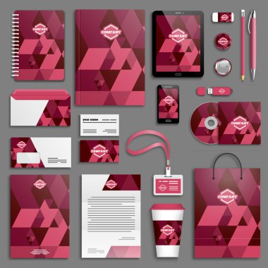 Kurumsal kimlik şablon seti