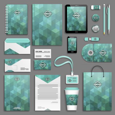 Kurumsal kimlik şablon seti