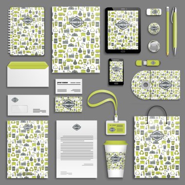 Kurumsal kimlik şablon seti