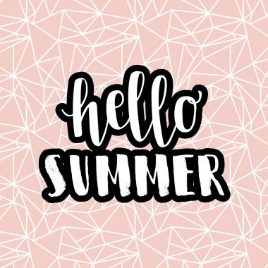 Yaz hipster boho chic tasarım Merhaba