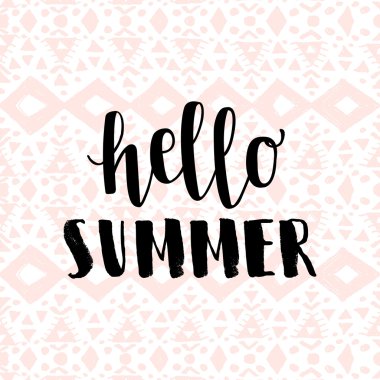 Yaz hipster boho chic tasarım Merhaba