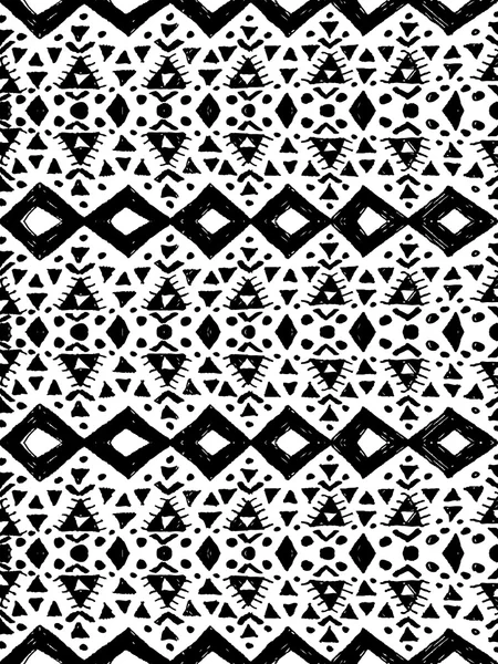 Aztec tribal Mexican seamless pattern — Stock Vector