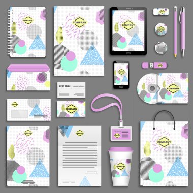 Kurumsal kimlik şablon seti 