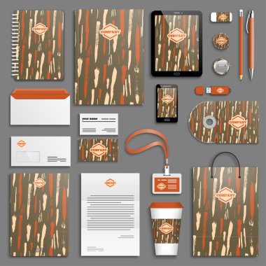 Kurumsal kimlik şablon seti 