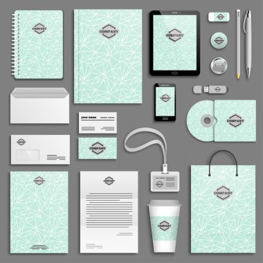 Kurumsal kimlik şablon seti 