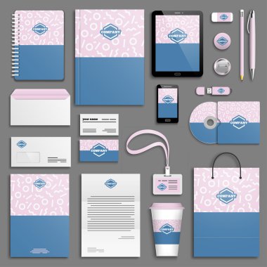 Kurumsal kimlik şablon seti 