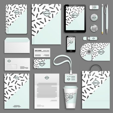 Kurumsal kimlik şablon seti 
