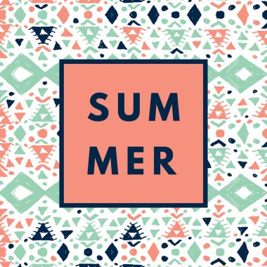 Yaz hipster boho chic arka plan