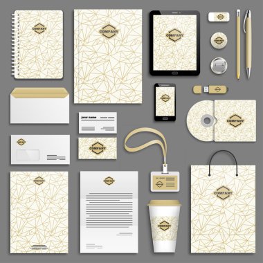 Kurumsal kimlik şablon seti 