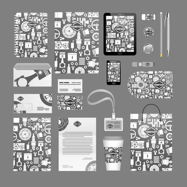 Conjunto de plantilla de identidad corporativa — Archivo Imágenes Vectoriales