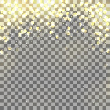 Saydam arka plan üzerinde ışık efektleri