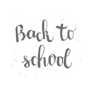 geri okul modern kartı