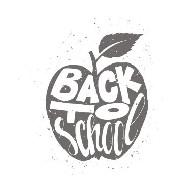 geri okul modern kartı