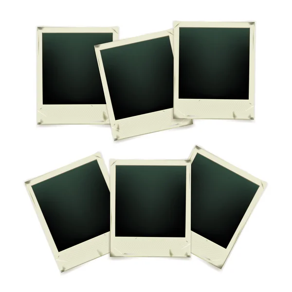 Set of retro photo frames — Stock Vector