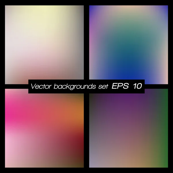 Abstract blurred backgrounds set.