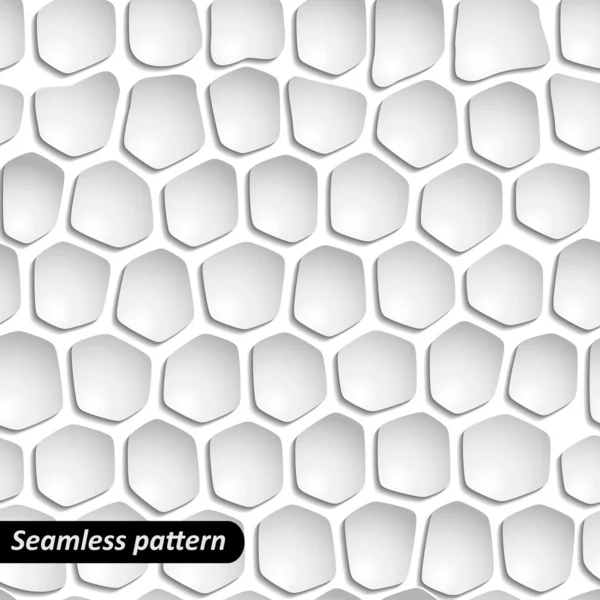 Beyaz geometrik seamless modeli. — Stok Vektör