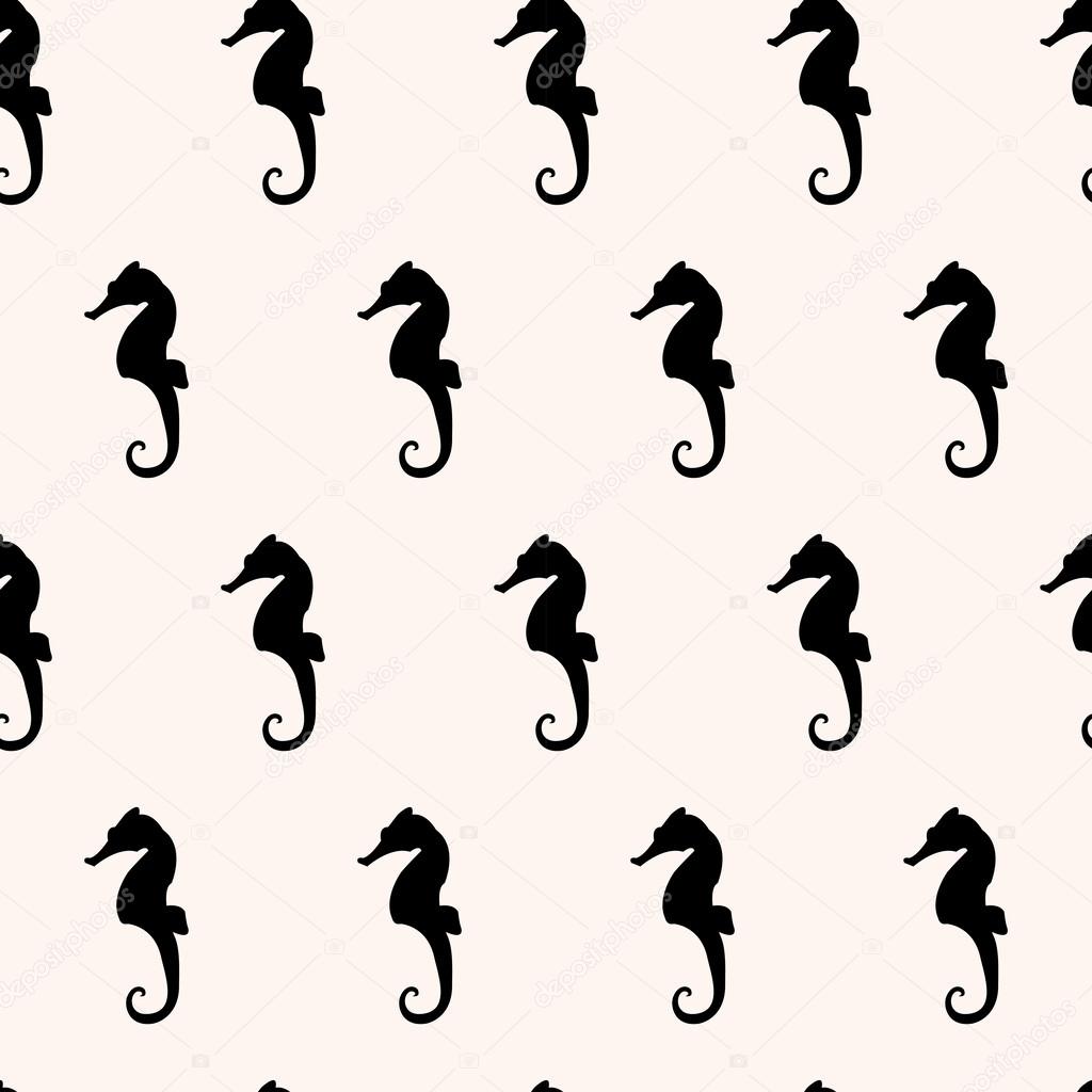 Background with sea-horses
