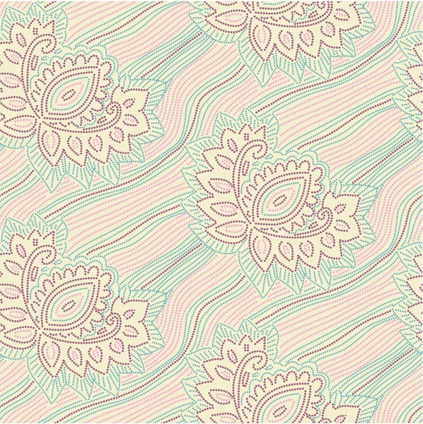 Motif floral sans couture — Image vectorielle