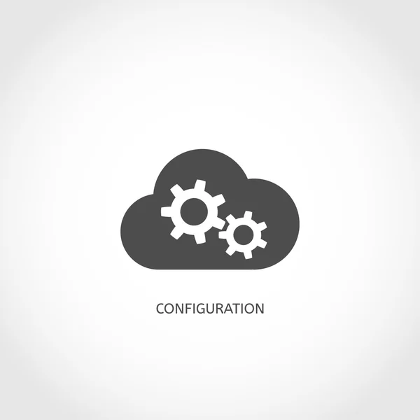 Database configuration icon — Stock Vector