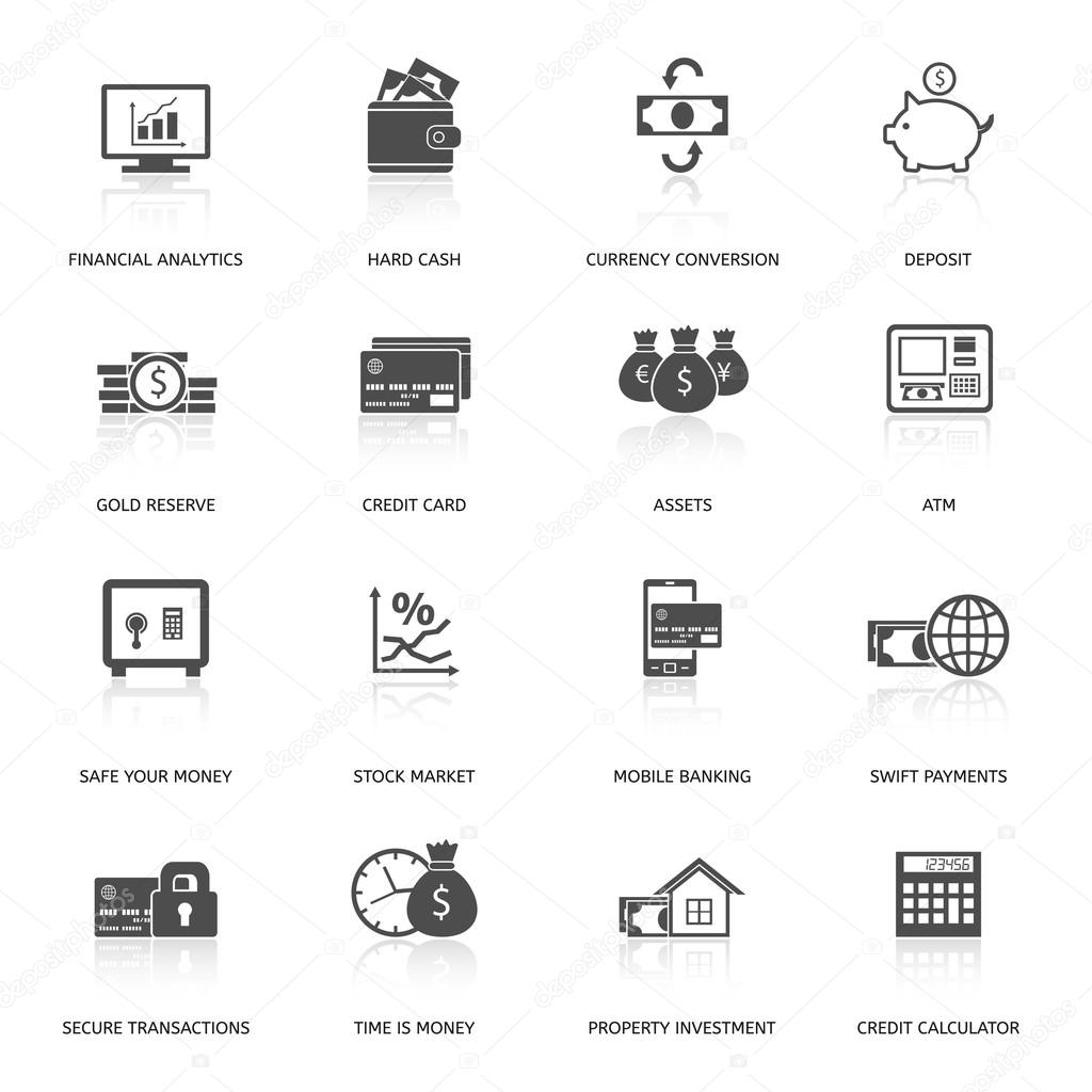 Finance and money icons