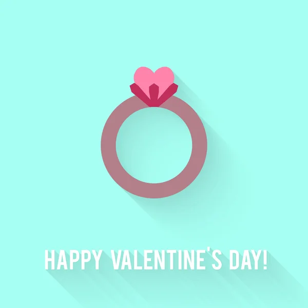 Tarjeta de felicitación día de San Valentín. — Vector de stock