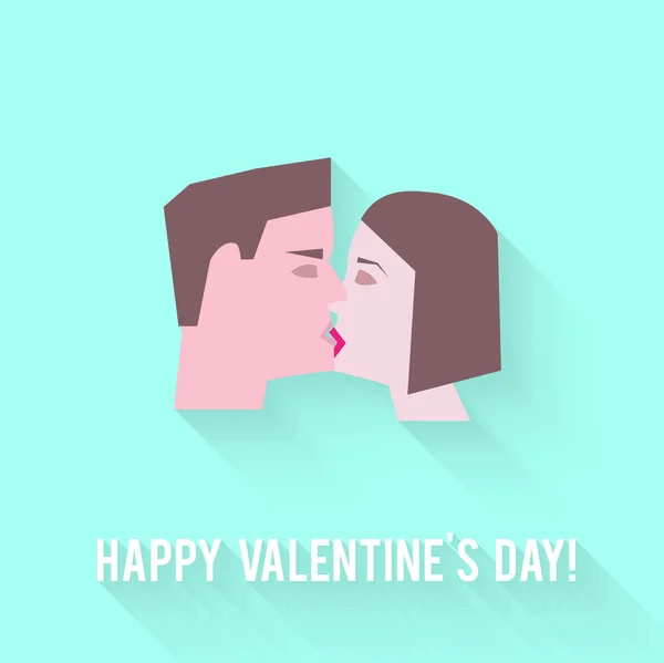 Carte de voeux pour la Saint Valentin — Image vectorielle