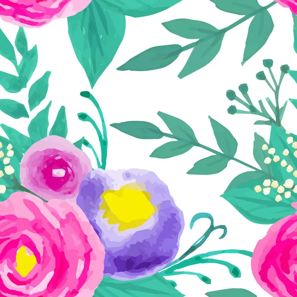 Motif floral dans le style chic boho — Image vectorielle