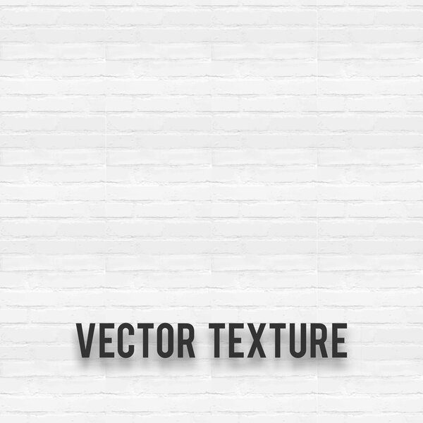 Pared de ladrillo blanco — Vector de stock