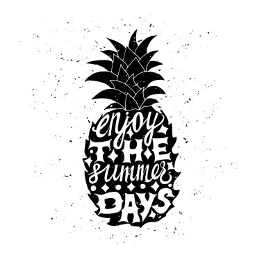 Seyahat poster ananas ile