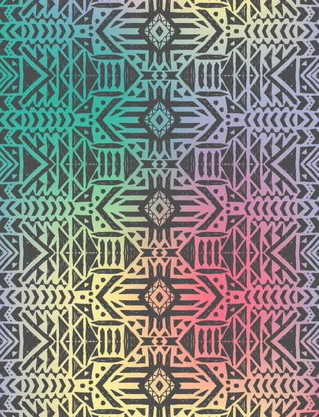 Tribal mexicain motif sans couture — Image vectorielle