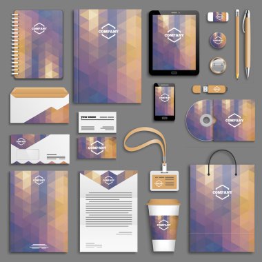 Kurumsal kimlik şablon seti