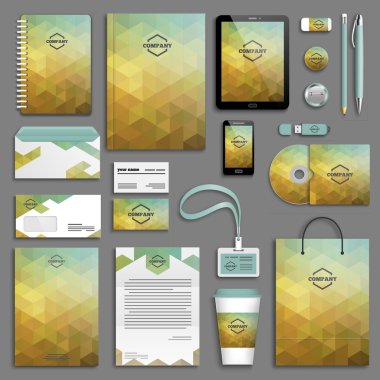 Kurumsal kimlik şablon seti