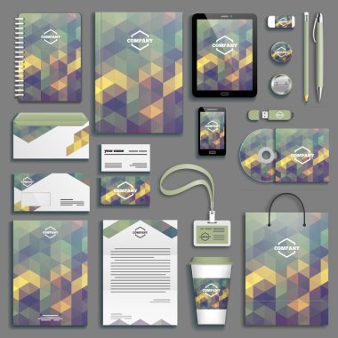 Kurumsal kimlik şablon seti