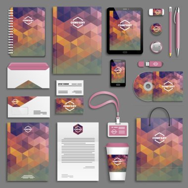 Kurumsal kimlik şablon seti