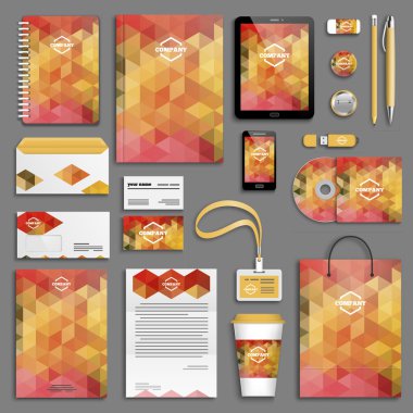 Kurumsal kimlik şablon seti