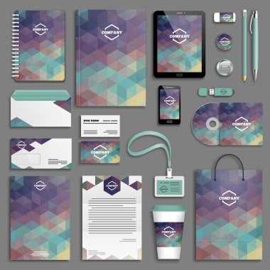 Kurumsal kimlik şablon seti