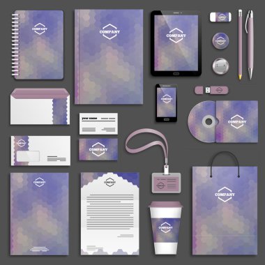 Kurumsal kimlik şablon seti