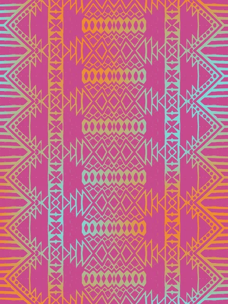 Modèle sans couture mexicain tribal aztèque — Image vectorielle