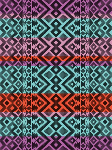 아즈텍 부족 멕시코 완벽 한 패턴 — 스톡 벡터
