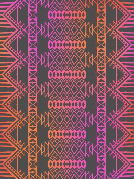 Modèle sans couture mexicain tribal aztèque — Image vectorielle