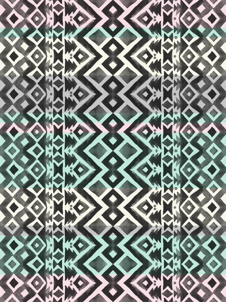 Aztec tribal mexican seamless pattern — Stock Vector