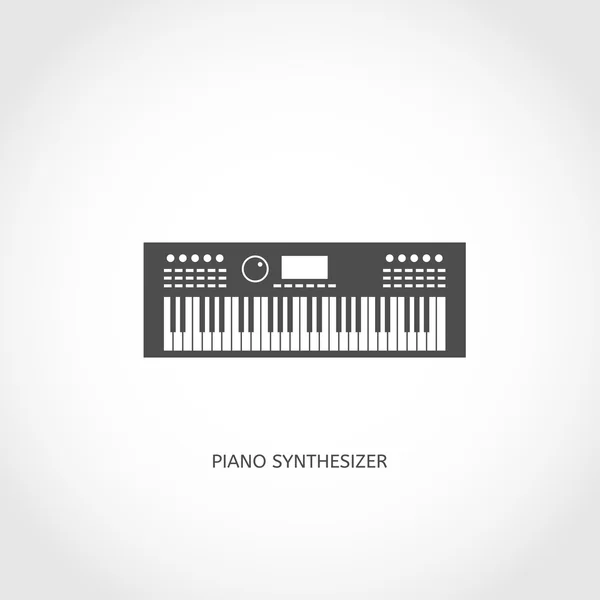 Instrument de musique moderne piano — Image vectorielle