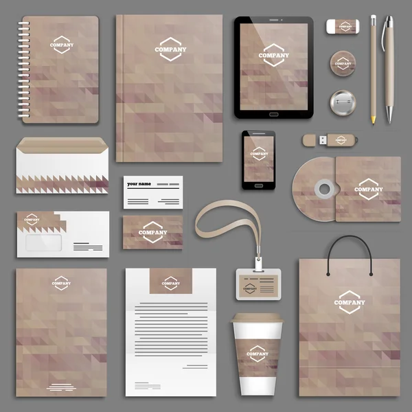 Corporate identity template set — Stock Vector