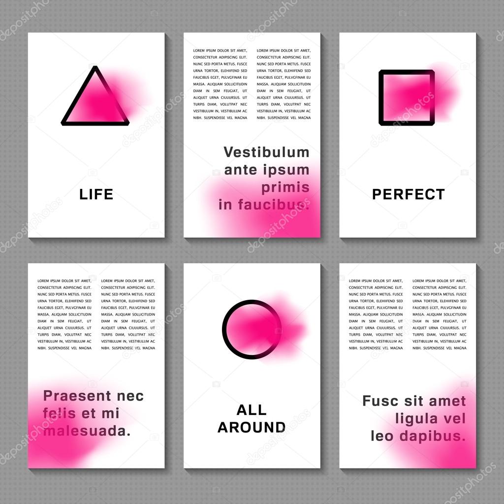 Brochure abstract design