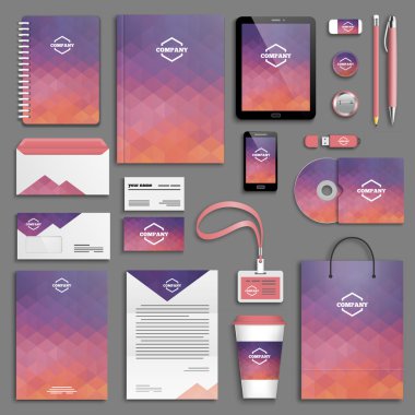 Kurumsal kimlik şablon seti