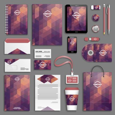 Kurumsal kimlik şablon seti