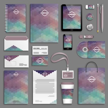 Kurumsal kimlik şablon seti