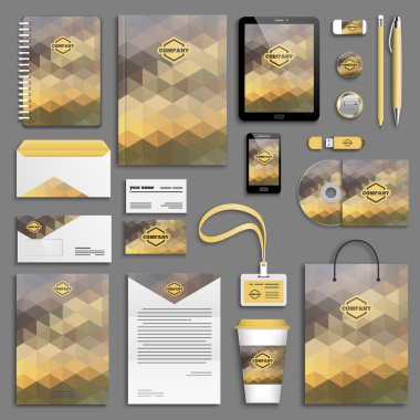 Kurumsal kimlik şablon seti