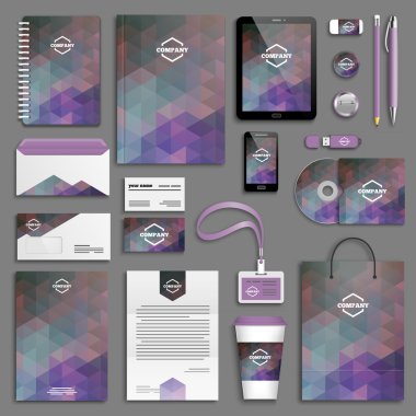 Kurumsal kimlik şablon seti